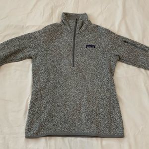 Patagonia Gray Half-Zip Fleece Pullover